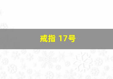 戒指 17号